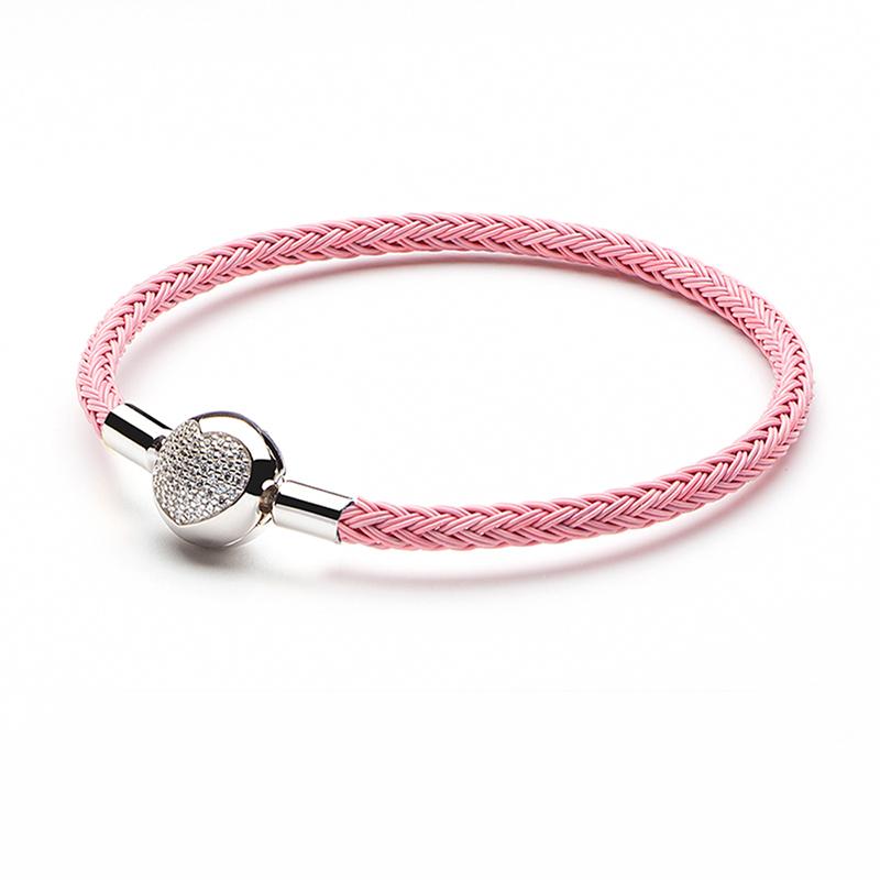 ATHENAIE Colorful Wire Charms Bracelet with 925 Silver CZ Love Heart Clasp for Women Fit Charm Beads DIY Gift 13cm 5.1in
ATHENAIE Colorful Wire Charms Bracelet with 925 Silver CZ Love Heart Clasp for Women Fit Charm Beads DIY Gift 13cm 5.1in
