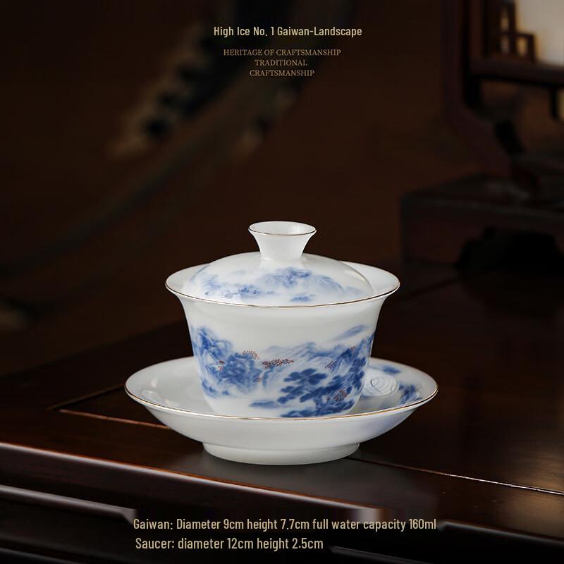 High-Grade Ceramic Sancai Gaiwan
High-Grade Ceramic Sancai Gaiwan