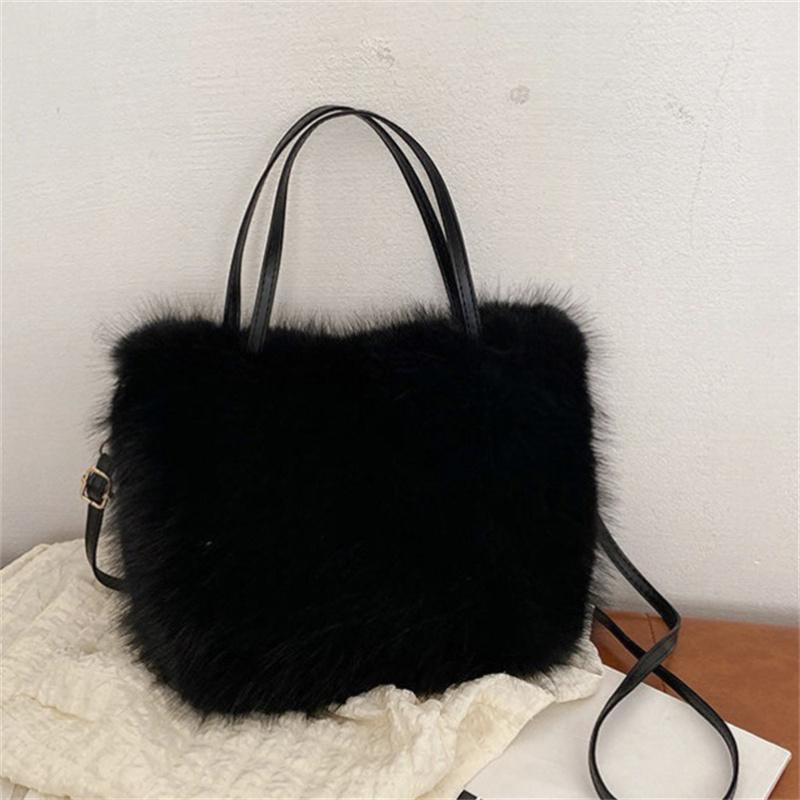 Fashion Autumn Winter Plush Handbags Retro Versatile Shoulder Bags For Women Girls Large Capacity Soft Plush Tote Bag Gifts чорний
Fashion Autumn Winter Plush Handbags Retro Versatile Shoulder Bags For Women Girls Large Capacity Soft Plush Tote Bag Gifts чорний