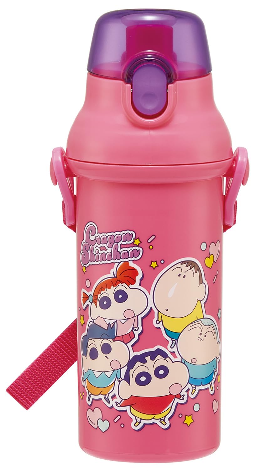 Skater Water Bottle for Direct Dishwasher Made in Crayon Boys and Kids, 480ml, Drink, Plastic, One-Touch Opening, Safe, Japan, Shin-chan Design, 25cm, розовый
Skater Water Bottle for Direct Dishwasher Made in Crayon Boys and Kids, 480ml, Drink, Plastic, One-Touch Opening, Safe, Japan, Shin-chan Design, 25cm, розовый