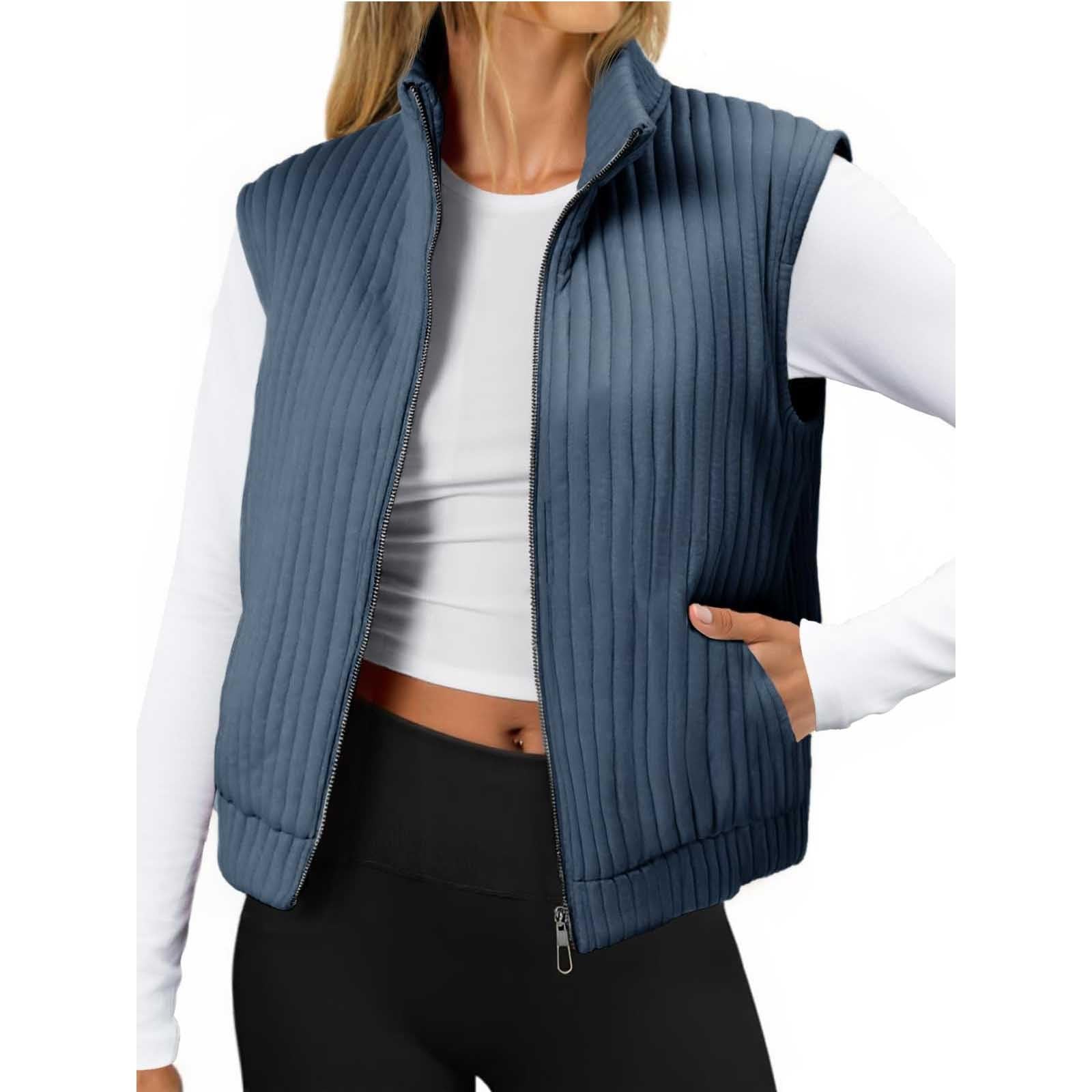 Women s Fashionable Zippered Sleeveless Loose-Fit Jacket XL тёмно-синий
Women s Fashionable Zippered Sleeveless Loose-Fit Jacket XL тёмно-синий