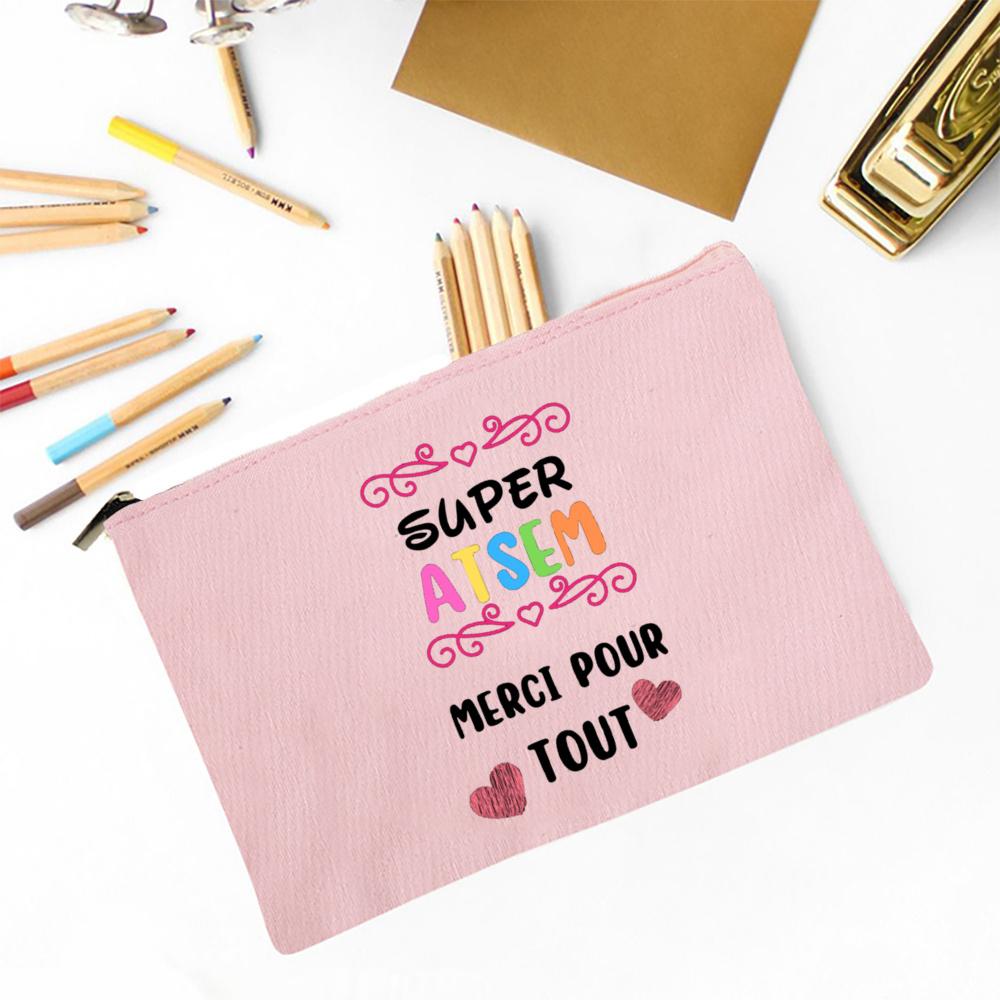 Merci Atsem Printed Makeup Bag Travel Neceser Toiletries Storage Pouch Pencil Bags Graduate Gift for Atsem Teacher s Day Present
Merci Atsem Printed Makeup Bag Travel Neceser Toiletries Storage Pouch Pencil Bags Graduate Gift for Atsem Teacher s Day Present