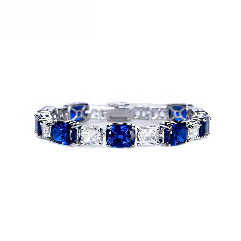Xiancan Jewelry 2023: S925 Silver Royal Blue & Diamond Bracelet for Elegant Women 16 cm
Xiancan Jewelry 2023: S925 Silver Royal Blue & Diamond Bracelet for Elegant Women 16 cm