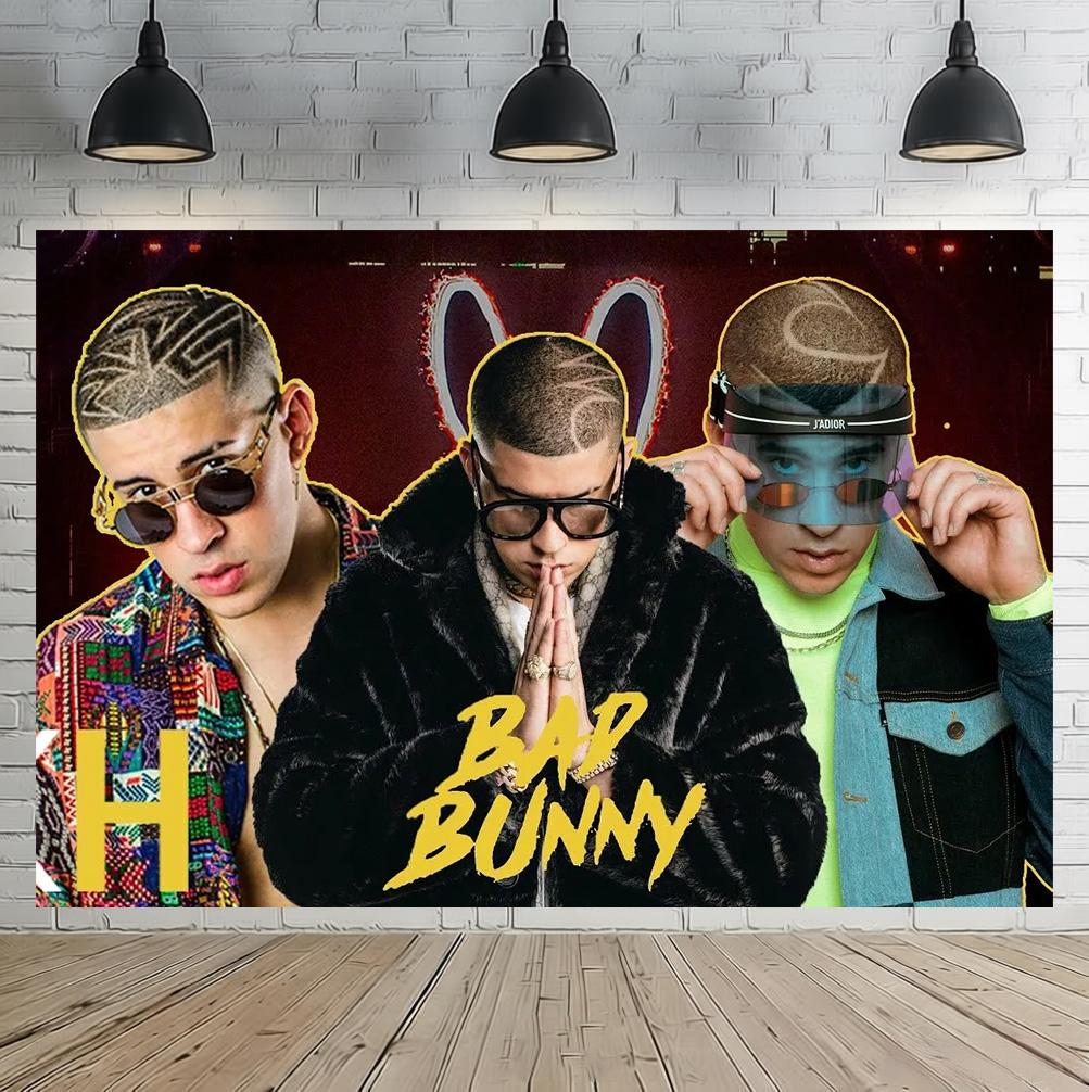 Bad Bunny Birthday Party Decoration Background Balloon Cake Topper Banner Fan Support Club Banner Photography Props Kids Gift Other
Bad Bunny Birthday Party Decoration Background Balloon Cake Topper Banner Fan Support Club Banner Photography Props Kids Gift Other