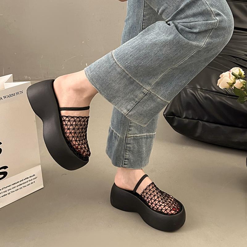 Summer new muffin thick-bottomed mesh hollow woven bag head half slippers women s casual holiday sandals 35 абрикосовый
Summer new muffin thick-bottomed mesh hollow woven bag head half slippers women s casual holiday sandals 35 абрикосовый