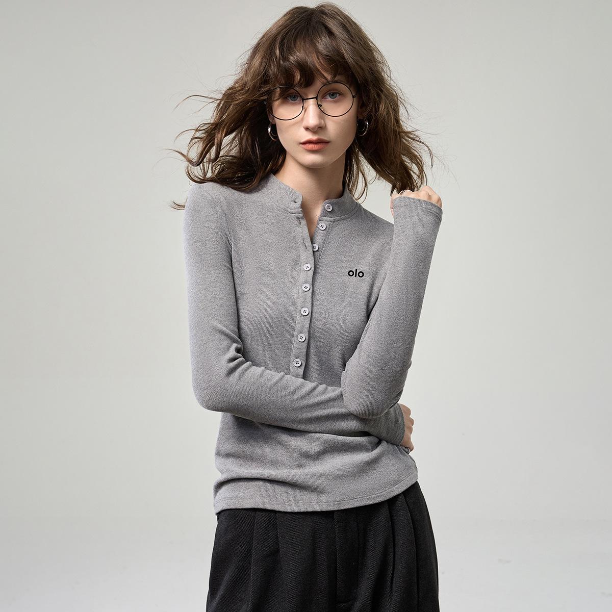 Women s Brushed Button Henley Long Sleeve T-Shirt - Autumn 2025 Print Slim Base Layer Top X-Large хізер сірий колір
Women s Brushed Button Henley Long Sleeve T-Shirt - Autumn 2025 Print Slim Base Layer Top X-Large хізер сірий колір