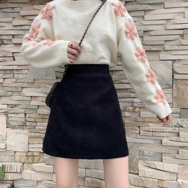 2024 New Korean Style Black Corduroy A-Line Wrap Skirt: High-Waisted Midi for Autumn & Winter Extra Large
2024 New Korean Style Black Corduroy A-Line Wrap Skirt: High-Waisted Midi for Autumn & Winter Extra Large