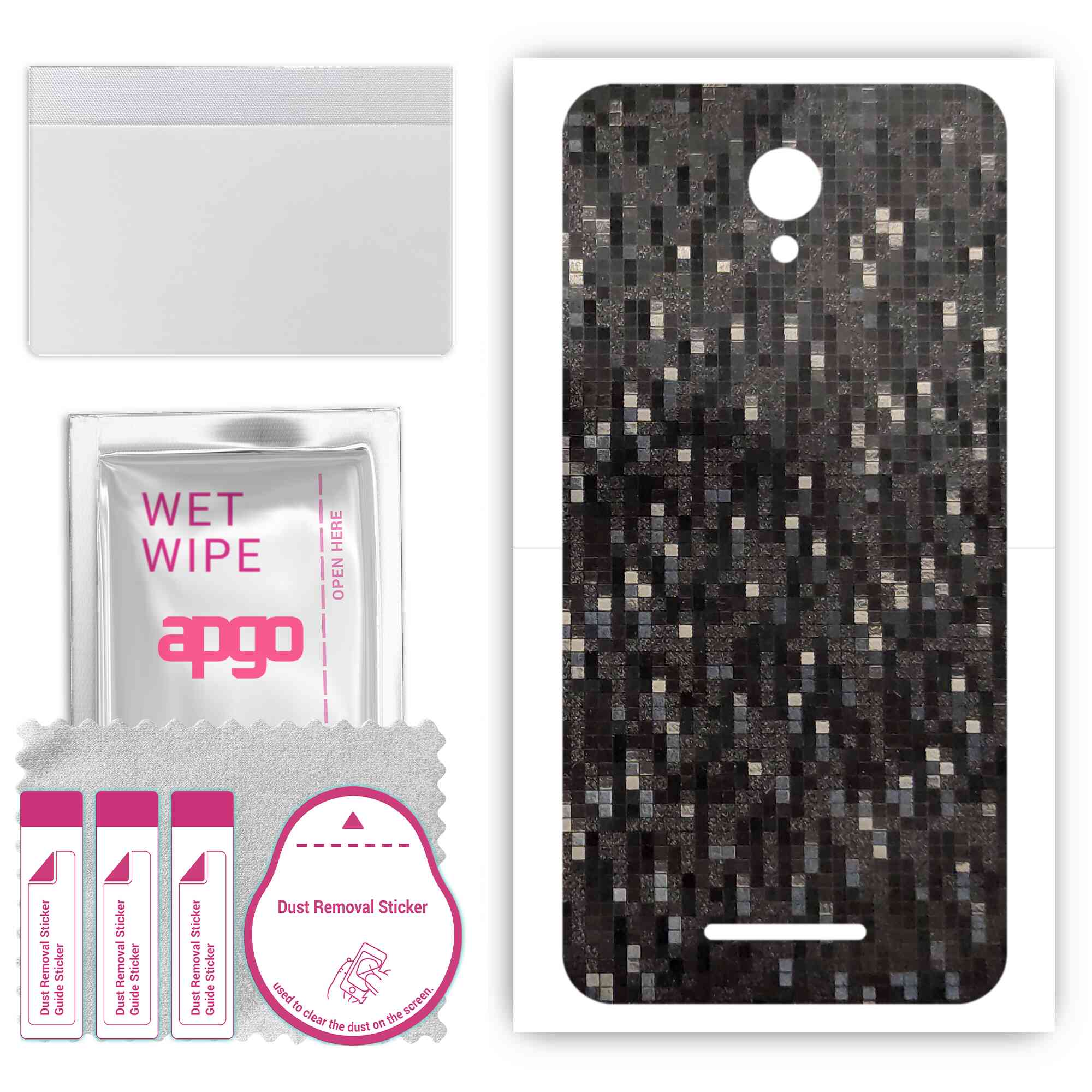 Apgo Protective Skin Sticker для задньої панелі, сумісної з Lenovo C2 Power, Wrap Film, Foil, Vinyl - Pattern Carbon Black Pixel
Apgo Protective Skin Sticker для задньої панелі, сумісної з Lenovo C2 Power, Wrap Film, Foil, Vinyl - Pattern Carbon Black Pixel