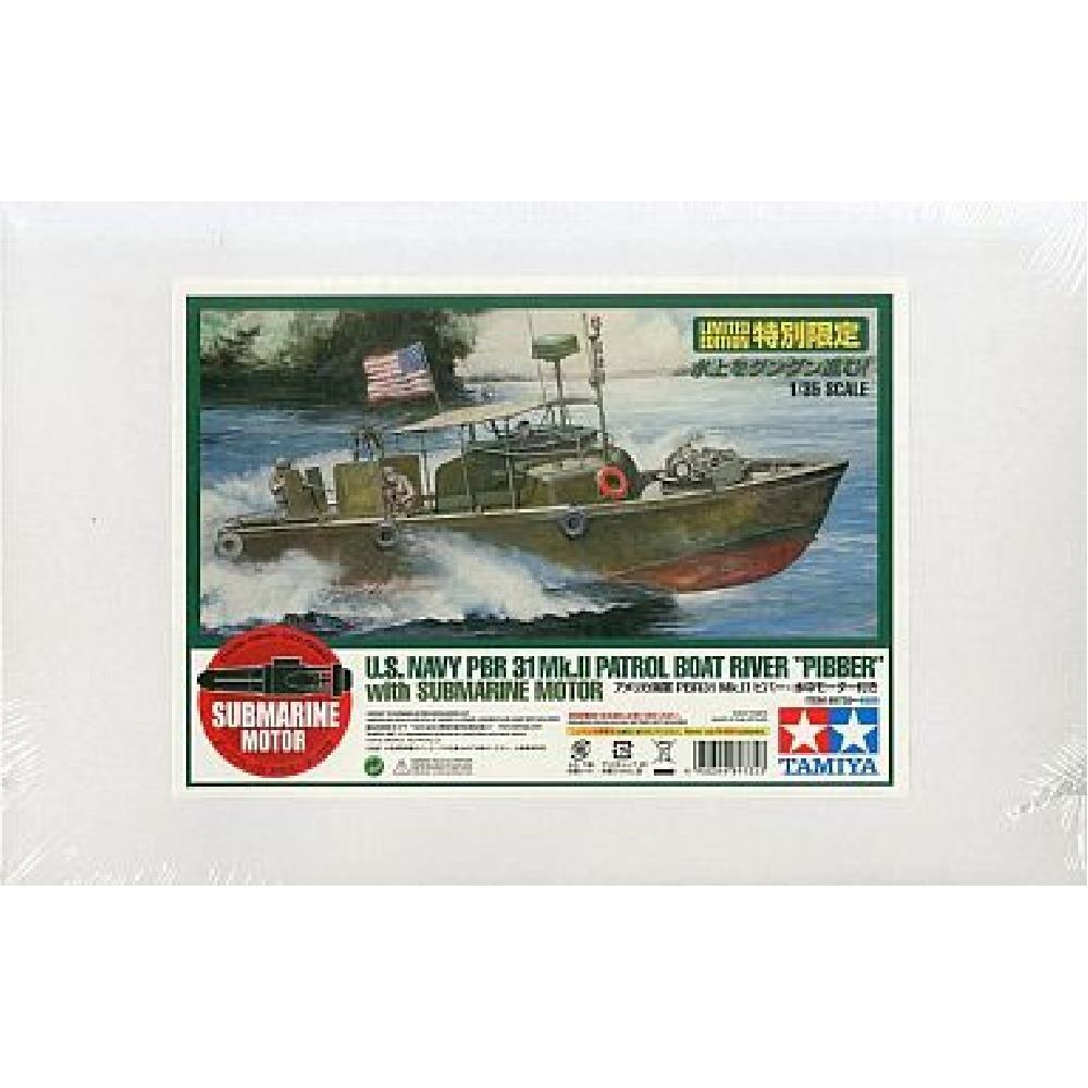 Tamiya Scale Limited Series US Navy PBR31 Piver with Underwater Motor Plastic Model 89735 1/35 Mk.II
Tamiya Scale Limited Series US Navy PBR31 Piver with Underwater Motor Plastic Model 89735 1/35 Mk.II