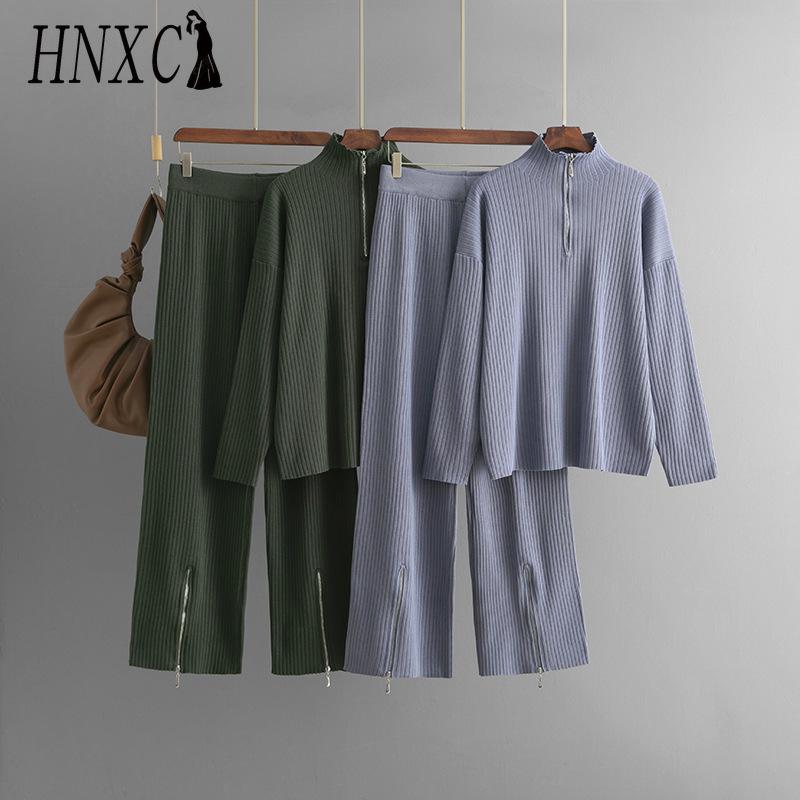 HNXC Solid-color Knitted High-neck Zipper Sweater Set for Women s Autumn and Winter Fashion Casual Sweater Set One Size чорний
HNXC Solid-color Knitted High-neck Zipper Sweater Set for Women s Autumn and Winter Fashion Casual Sweater Set One Size чорний