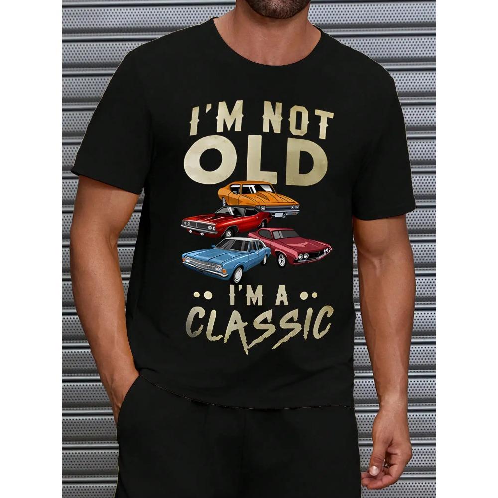 I Am Not Old I Am Classic Мужские футболки Летние новые хип-хоп топы Дышащая хлопковая футболка Свободная повседневная удобная мужская одежда S чёрный
I Am Not Old I Am Classic Мужские футболки Летние новые хип-хоп топы Дышащая хлопковая футболка Свободная повседневная удобная мужская одежда S чёрный