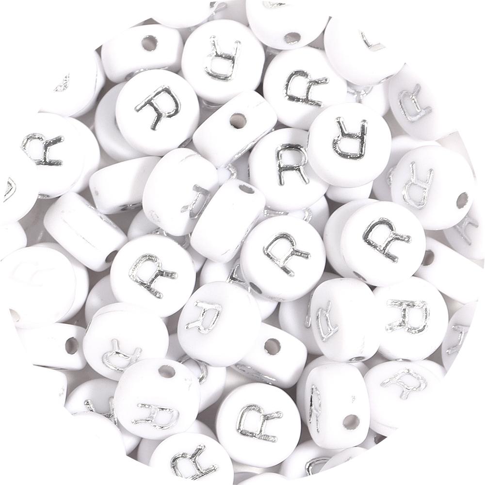 100pcs/lot 7mm Acrylic Alphabet Beads A-Z Silver Letters Loose Spacer Flat Round Beads For Jewelry Making Findings DIY Bracelet
100pcs/lot 7mm Acrylic Alphabet Beads A-Z Silver Letters Loose Spacer Flat Round Beads For Jewelry Making Findings DIY Bracelet