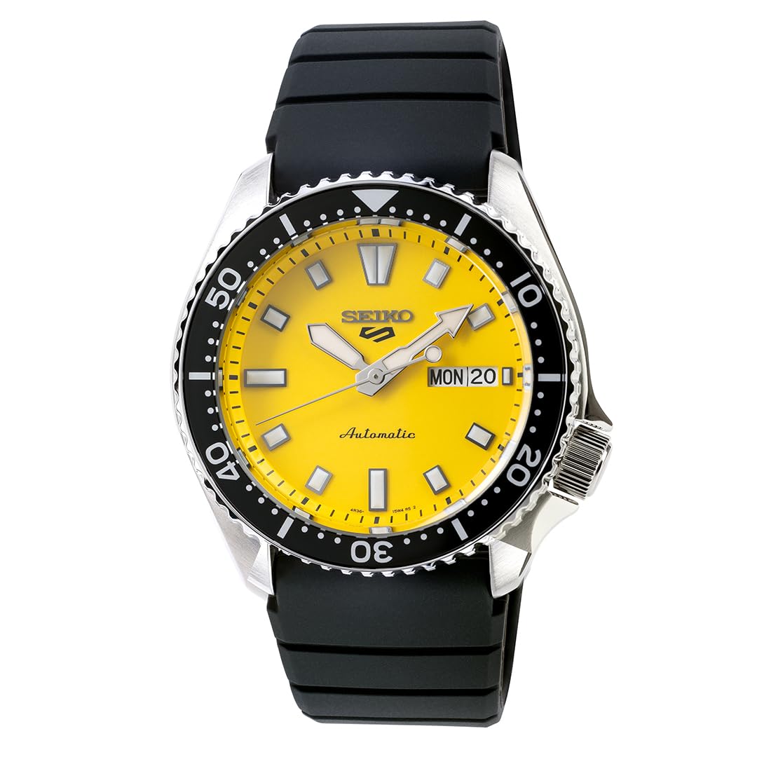 Годинник Seiko SRPL87K1 5 Sport SKX Redux Автоматичний на силіконовому ремінці для чоловічого корпусу, розмір 42,5 мм, жовтий/чорний
Годинник Seiko SRPL87K1 5 Sport SKX Redux Автоматичний на силіконовому ремінці для чоловічого корпусу, розмір 42,5 мм, жовтий/чорний