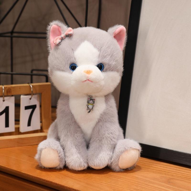 Neckerchief Teddy Bear Plush Toy Cat Doll Cartoon Throw Pillows Gifts Decorate Gray
Neckerchief Teddy Bear Plush Toy Cat Doll Cartoon Throw Pillows Gifts Decorate Gray