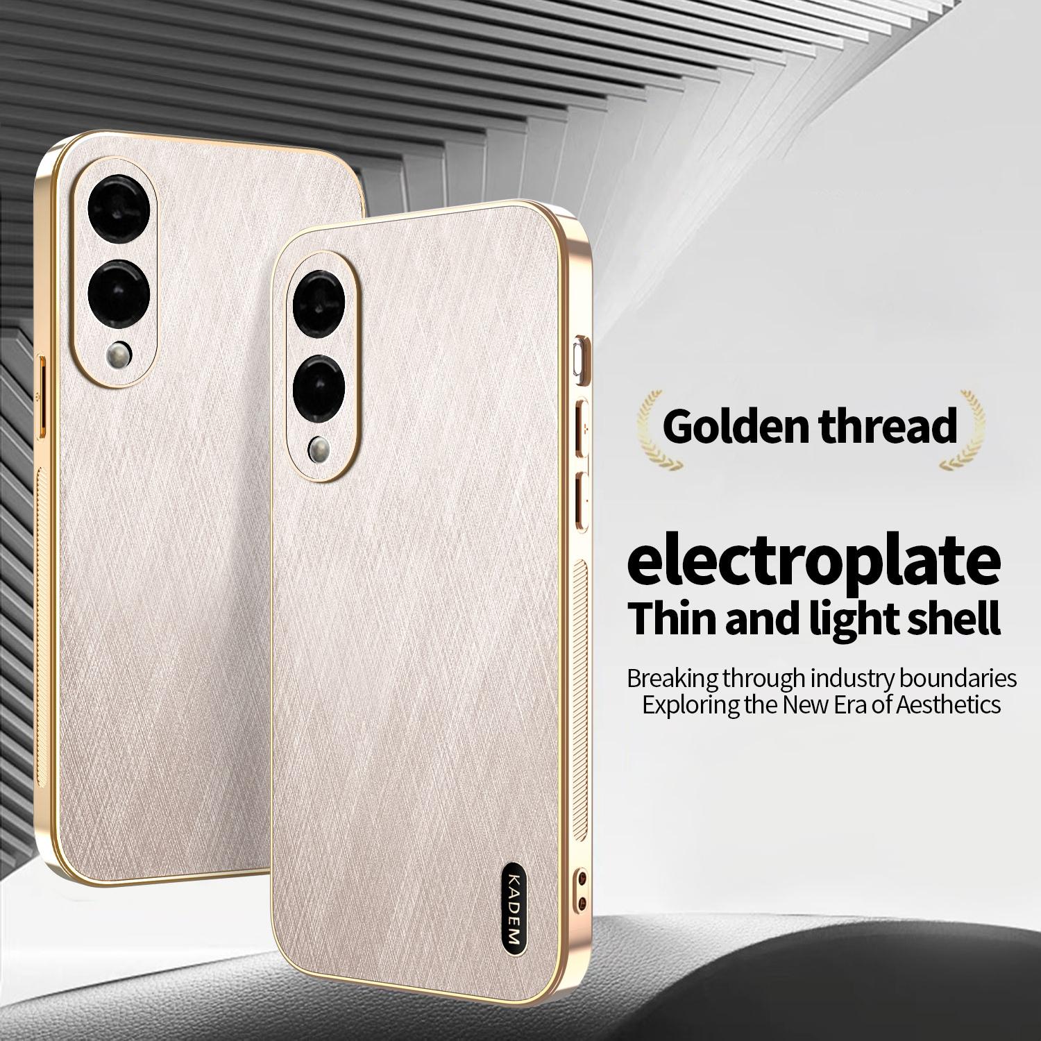 KADEM For Samsung Galaxy S25 Edge Case Electroplating Silk Texture PU+TPU Phone Back Cover Black
KADEM For Samsung Galaxy S25 Edge Case Electroplating Silk Texture PU+TPU Phone Back Cover Black