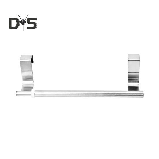 Вешалка для полотенец над дверью шкафа, регулируемая длина, органайзер для полотенец в ванной, не требуется сверление, вешалка для полотенец, устойчивая к ржавчине и влаге, нержавеющая сталь