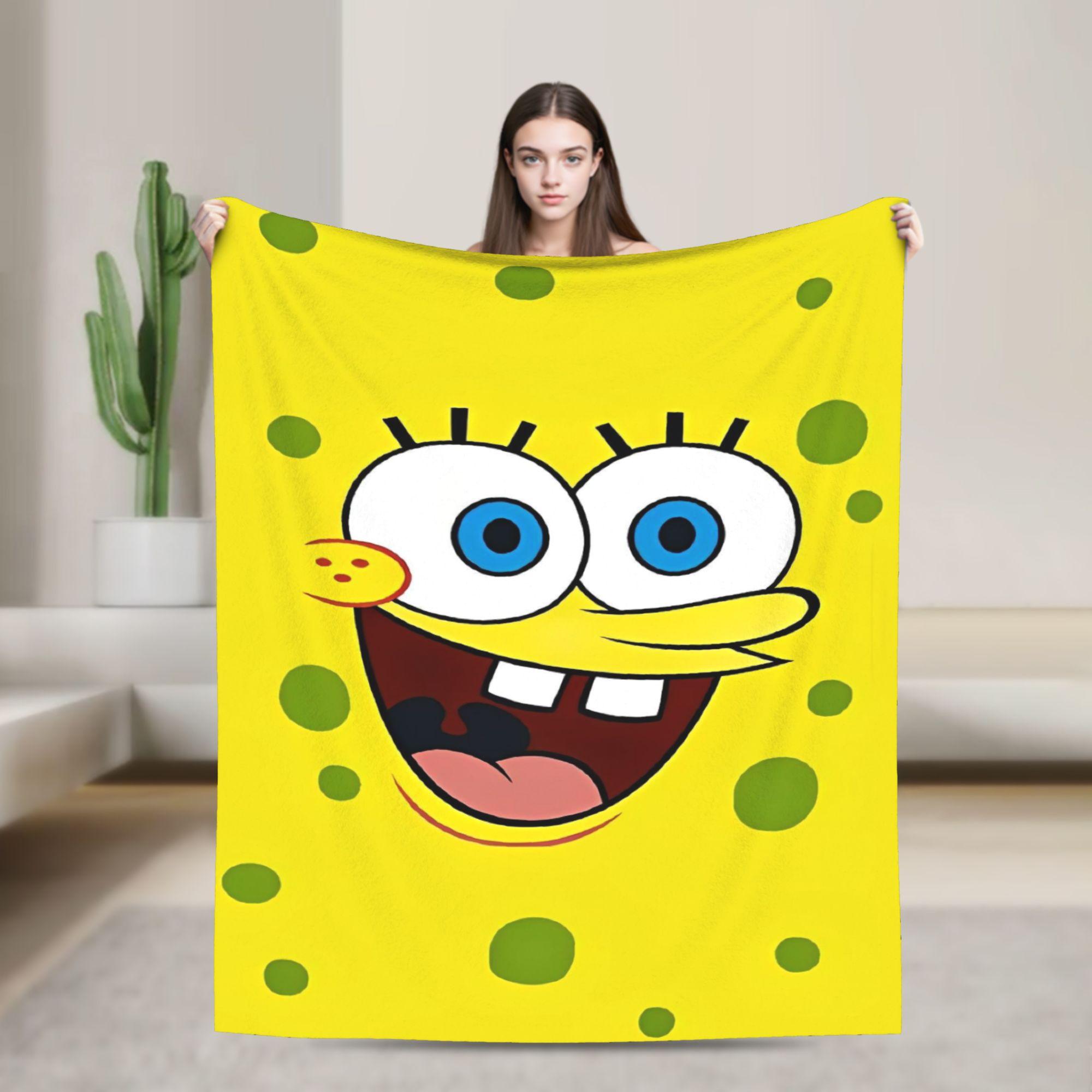 Cute Funny SpongeBob Cartoon Blanket Plush Awesome Soft Throw Blankets for Bedspread Spring Autumn 75x90cm
Cute Funny SpongeBob Cartoon Blanket Plush Awesome Soft Throw Blankets for Bedspread Spring Autumn 75x90cm