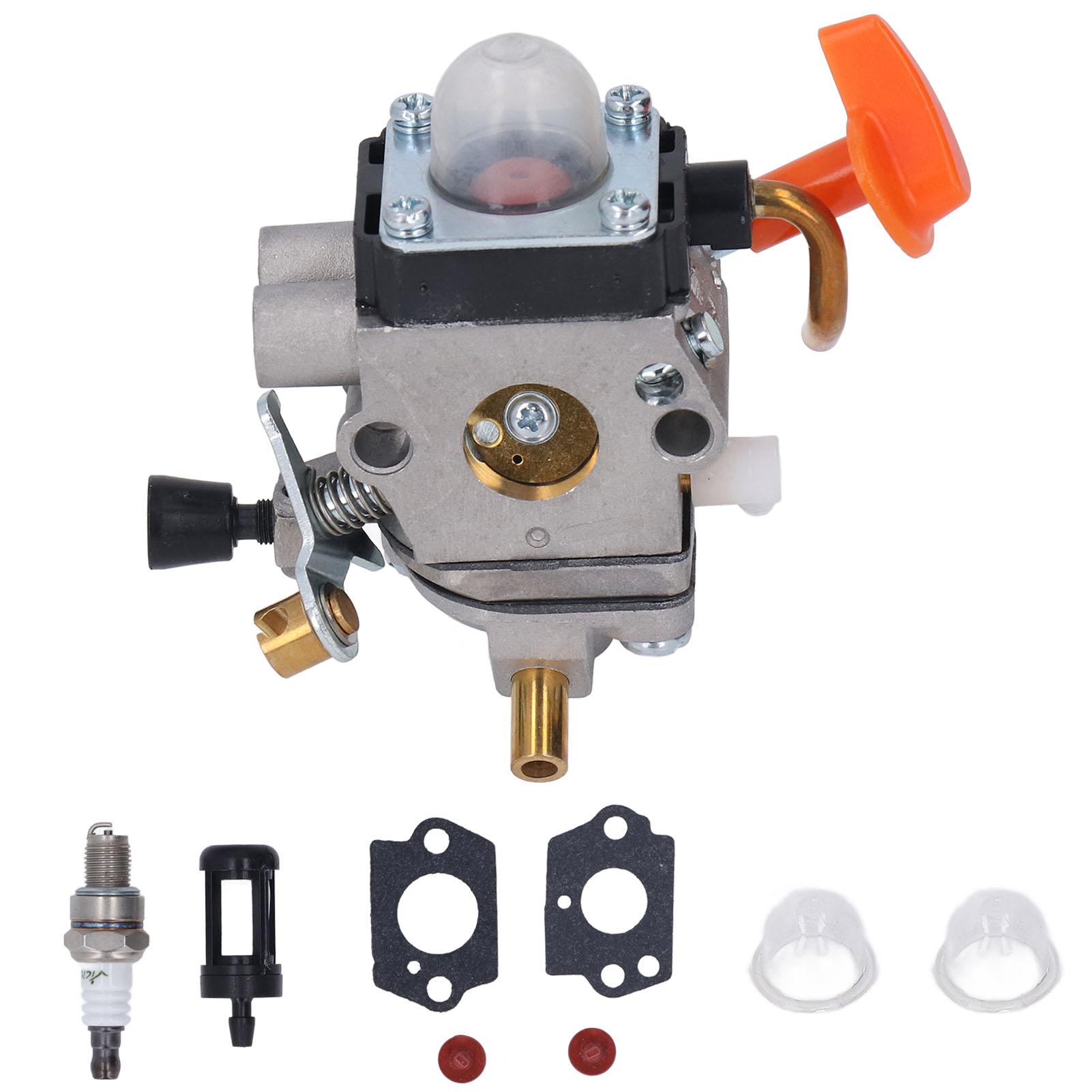 String Trimmer Carburetor Replacement 41801200610 Spark Plug Fuel Filter Gasket Assembly Kit
String Trimmer Carburetor Replacement 41801200610 Spark Plug Fuel Filter Gasket Assembly Kit