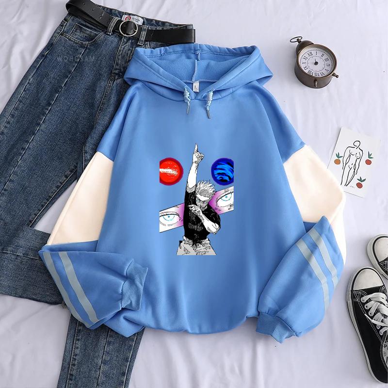 Jujutsu Kaisen Gojo Satoru Hoodie Manga Print Sweatshirt Men Women Hip Hop Streetwear Long Sleeve Hooded Harajuku Male Pullover 4XL синій
Jujutsu Kaisen Gojo Satoru Hoodie Manga Print Sweatshirt Men Women Hip Hop Streetwear Long Sleeve Hooded Harajuku Male Pullover 4XL синій