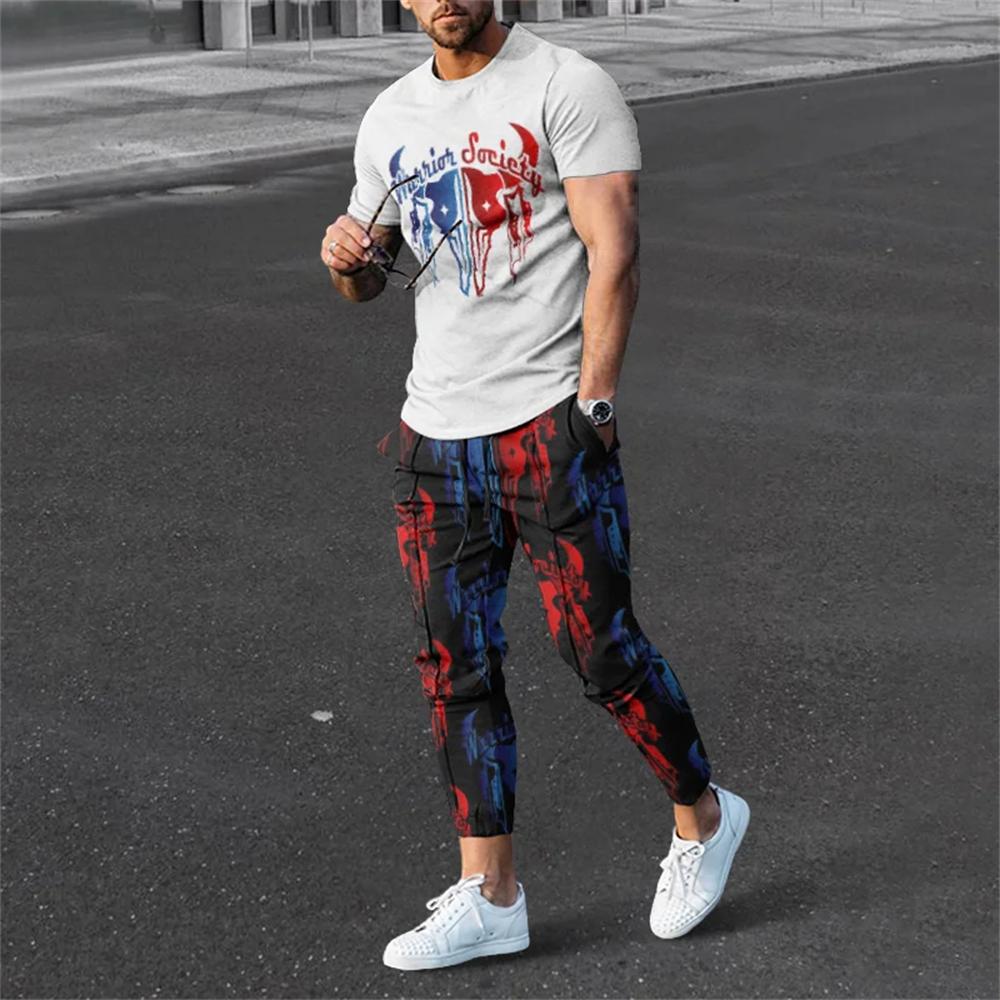 Summer Men Tracksuits 3D Print Short Sleeve T Shirt Jogging Pants 2 Piece Set Casual Trend Fashion Man Clothes Streetwear 3XL
Summer Men Tracksuits 3D Print Short Sleeve T Shirt Jogging Pants 2 Piece Set Casual Trend Fashion Man Clothes Streetwear 3XL