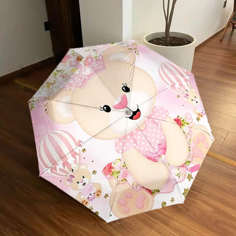 Pink Princess Teddy Bear Balloon - Automatic Opening Umbrella with Foldable Design, Iron Frame, Outdoor Use, Festival Gift, Suitable for Fan
Pink Princess Teddy Bear Balloon - Automatic Opening Umbrella with Foldable Design, Iron Frame, Outdoor Use, Festival Gift, Suitable for Fan
