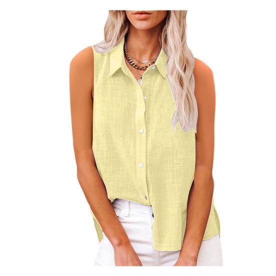 Yousheng Women Shirt Lapel Sleeveless Button Down Shirt Pure Color Loose Fit Mid-length Blouse Breathable Summer Tops Office XXXL светло-желтого
Yousheng Women Shirt Lapel Sleeveless Button Down Shirt Pure Color Loose Fit Mid-length Blouse Breathable Summer Tops Office XXXL светло-желтого