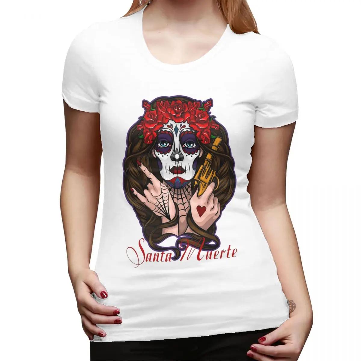 Santa Muerte Saint Death Goth Mexican Muertos Skull TShirt for Women Crew Neck T Shirts Womens Tees Short Summer Clothes Tops S
Santa Muerte Saint Death Goth Mexican Muertos Skull TShirt for Women Crew Neck T Shirts Womens Tees Short Summer Clothes Tops S