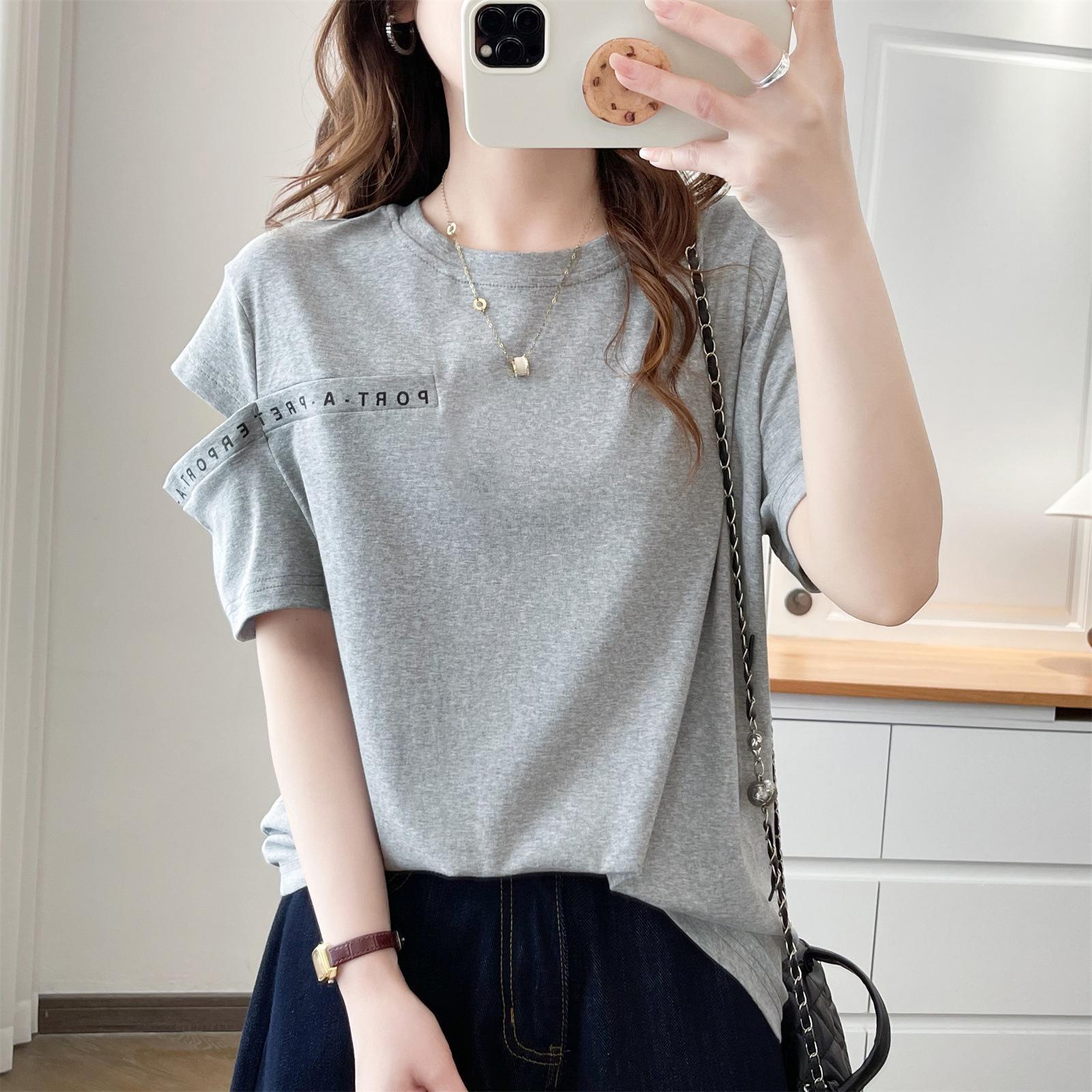 2025 Plus Size Women s Cotton Short Sleeve T-Shirt with Design Print - Slimming & Ripped Style for Summer XL сірий колір
2025 Plus Size Women s Cotton Short Sleeve T-Shirt with Design Print - Slimming & Ripped Style for Summer XL сірий колір