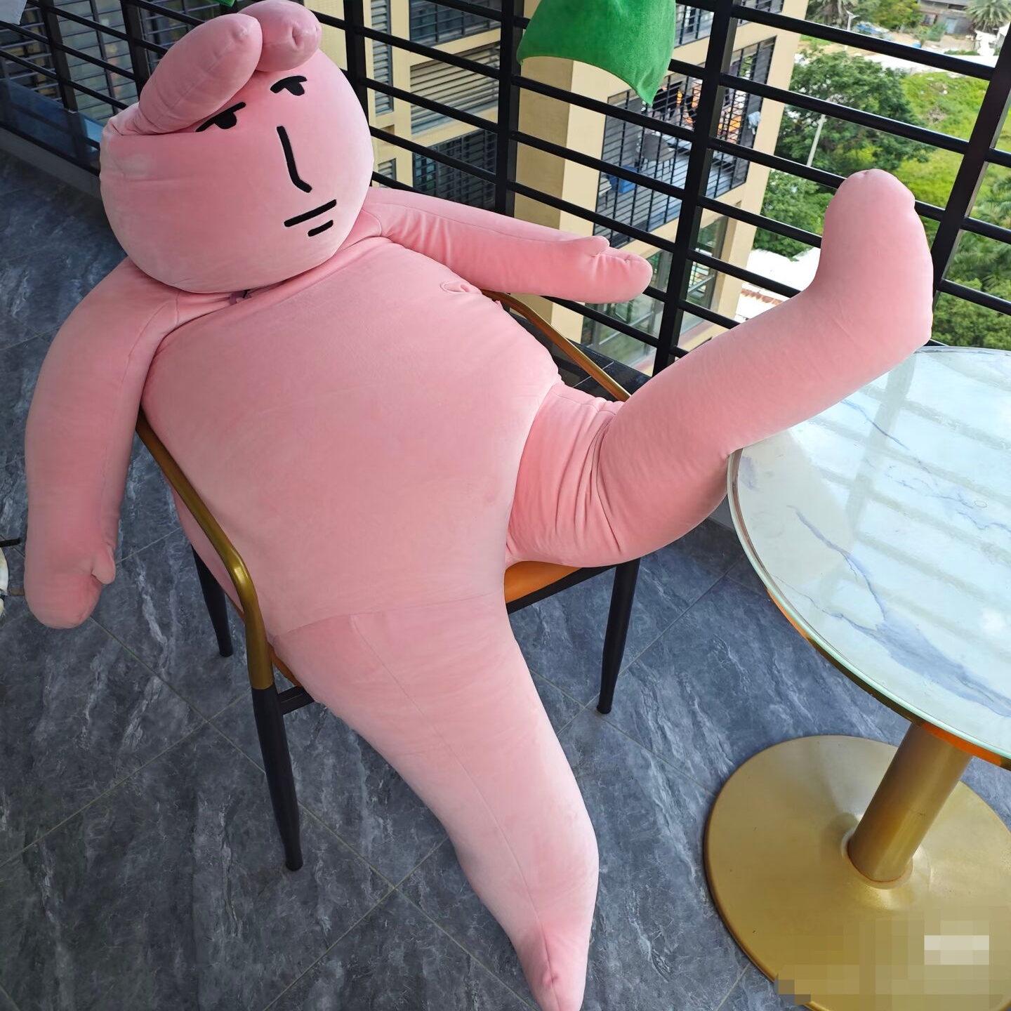 Funny Pink Rabbit Plush Toy - Long Sofa Backrest Pillow, Birthday Gift Pink Silly Rabbit 50cm
Funny Pink Rabbit Plush Toy - Long Sofa Backrest Pillow, Birthday Gift Pink Silly Rabbit 50cm