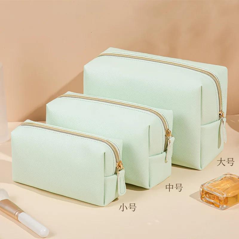 Solid Color Makeup Pouch Women Cosmetic Bag Waterproof PU Leather Travel Portable Wash Toiletry Storage Bag Organizer Purse
Solid Color Makeup Pouch Women Cosmetic Bag Waterproof PU Leather Travel Portable Wash Toiletry Storage Bag Organizer Purse