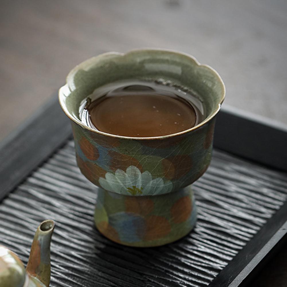 Ceramic Teacup Hand Painted Flower Mouth Master Cup For Home Party CHINA
Ceramic Teacup Hand Painted Flower Mouth Master Cup For Home Party CHINA