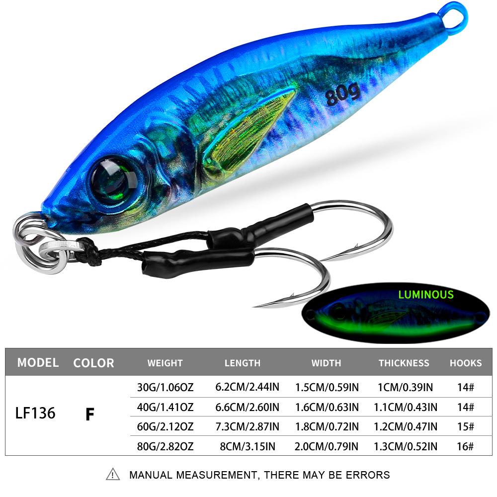 3D Spray Painted Bionic Iron Lure for Freshwater & Saltwater Fishing 30g
3D Spray Painted Bionic Iron Lure for Freshwater & Saltwater Fishing 30g