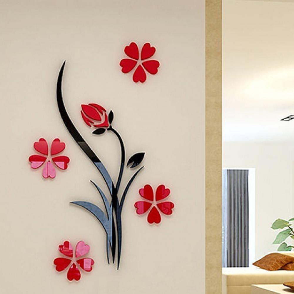 Retro Wall Sticker Vase Flower Tree Pattern Removable DIY Home Room TV Decor Arcylic 3D Wall Sticker червоний колір чорний
Retro Wall Sticker Vase Flower Tree Pattern Removable DIY Home Room TV Decor Arcylic 3D Wall Sticker червоний колір чорний