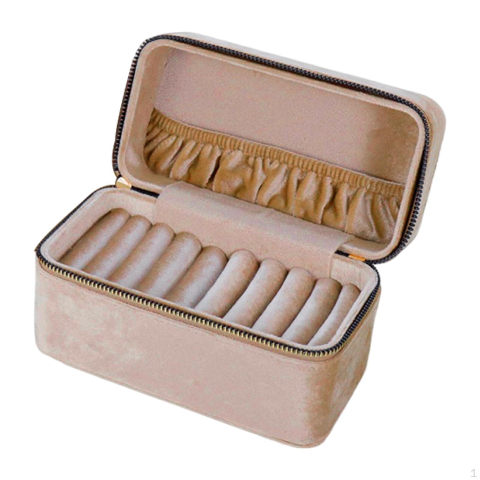 Storage Box with Bangle Holder And Display Case for Engagement Rings Home Light Coffee
Storage Box with Bangle Holder And Display Case for Engagement Rings Home Light Coffee