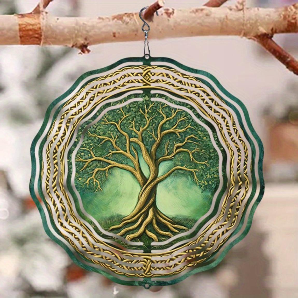 Celtic Tree of Life Wind Chime - Handcrafted Metal Garden Decor with Intricate Knot Design, Outdoor Hanging Ornament for Patio 01A
Celtic Tree of Life Wind Chime - Handcrafted Metal Garden Decor with Intricate Knot Design, Outdoor Hanging Ornament for Patio 01A