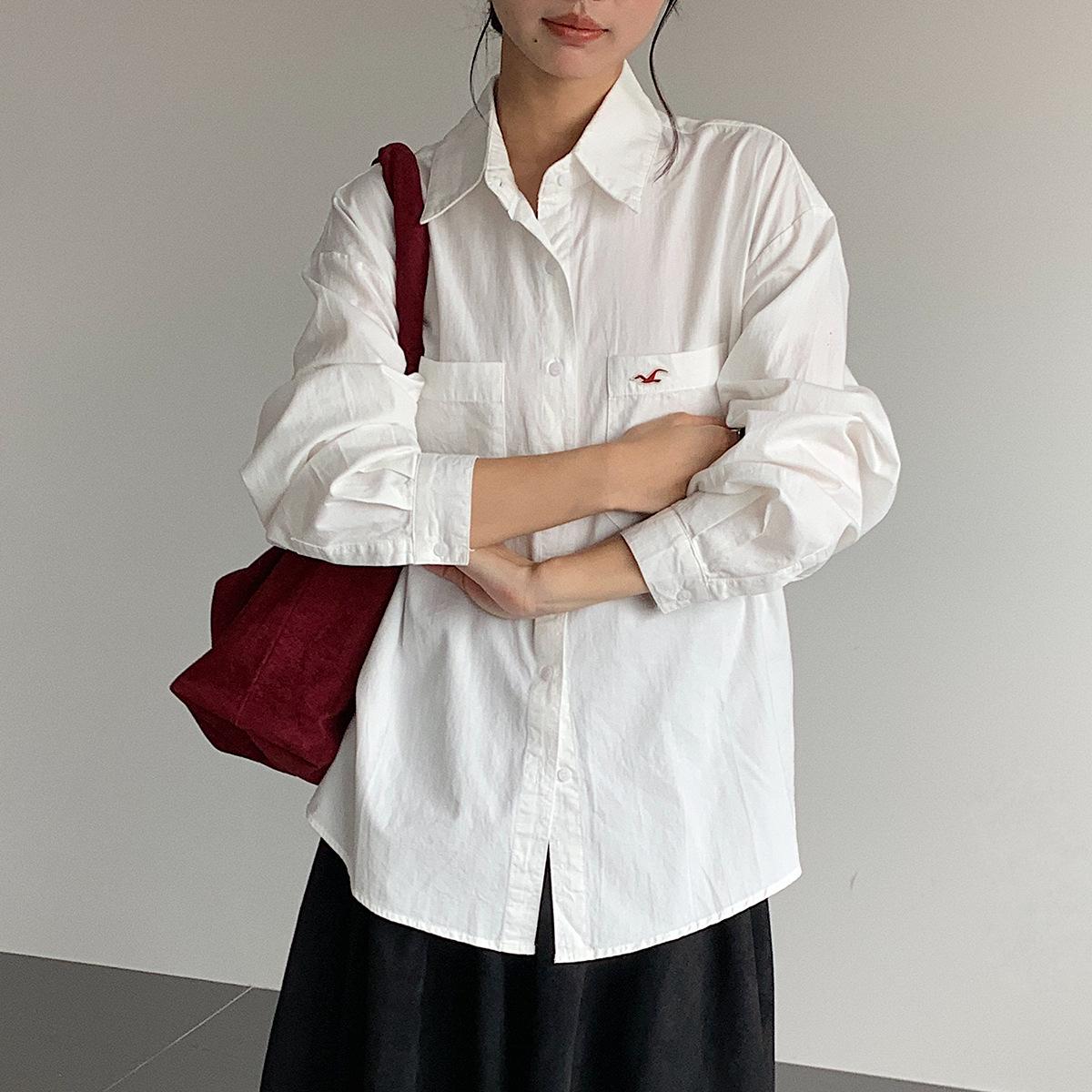 Women s Autumn/Winter Korean Embroidered Bird Long Sleeve Casual Shirt M
Women s Autumn/Winter Korean Embroidered Bird Long Sleeve Casual Shirt M