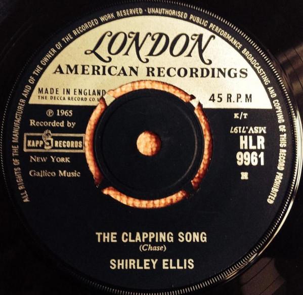 7inch Record SHIRLEY ELLIS - Clapping Song / This Is Beautiful HLR9961 LONDON 1965 UK Soul/Funk Used
7inch Record SHIRLEY ELLIS - Clapping Song / This Is Beautiful HLR9961 LONDON 1965 UK Soul/Funk Used
