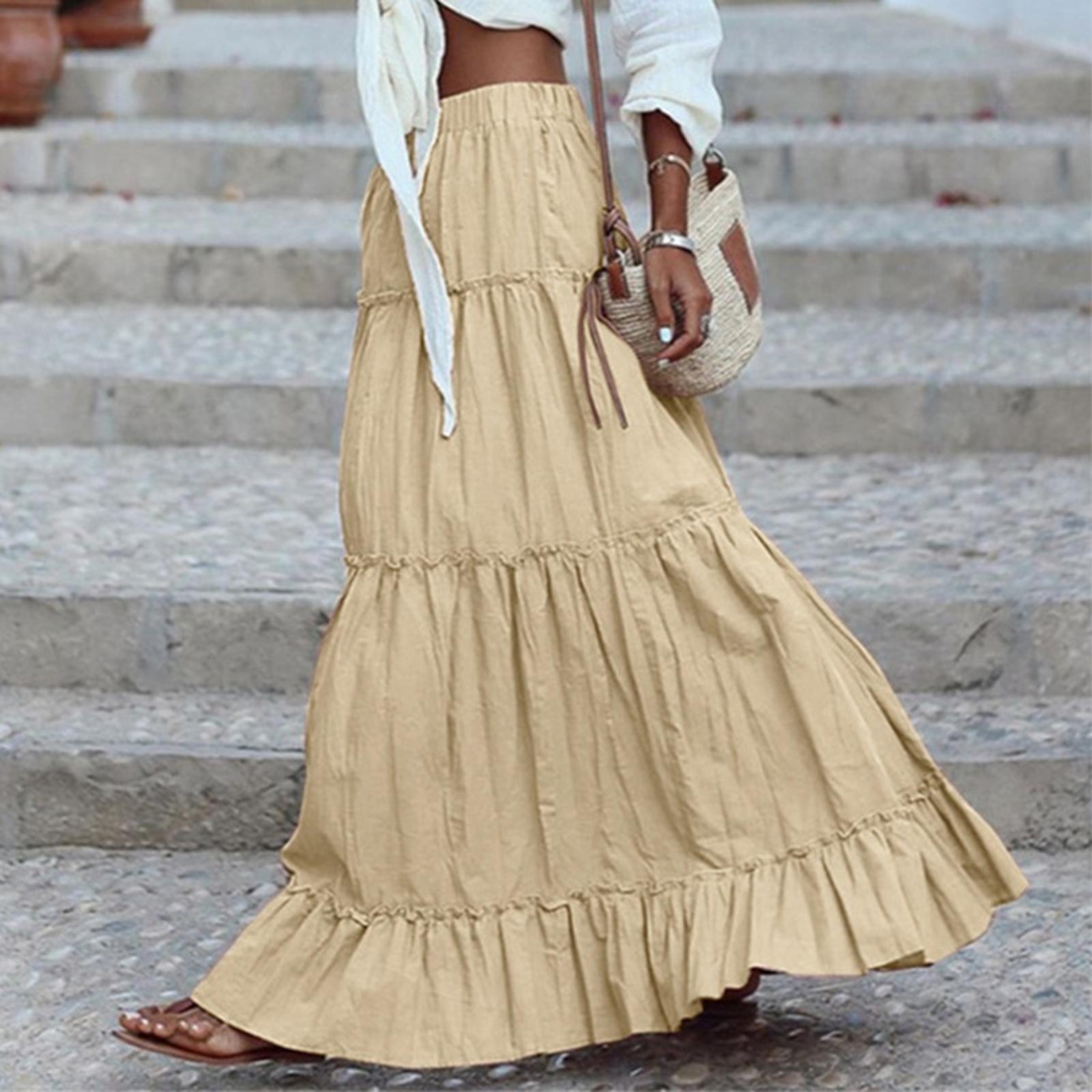 Women s Fashion Color Loose Casual Long Skirt M хакі
Women s Fashion Color Loose Casual Long Skirt M хакі