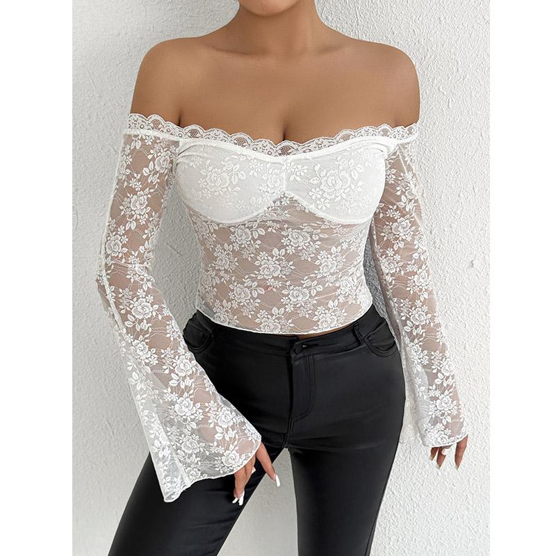 One Line Neck Lace Top Women s New Sexy Slim with Elegant Off-the-shoulder Long Sleeve T-shirt XS белый
One Line Neck Lace Top Women s New Sexy Slim with Elegant Off-the-shoulder Long Sleeve T-shirt XS белый