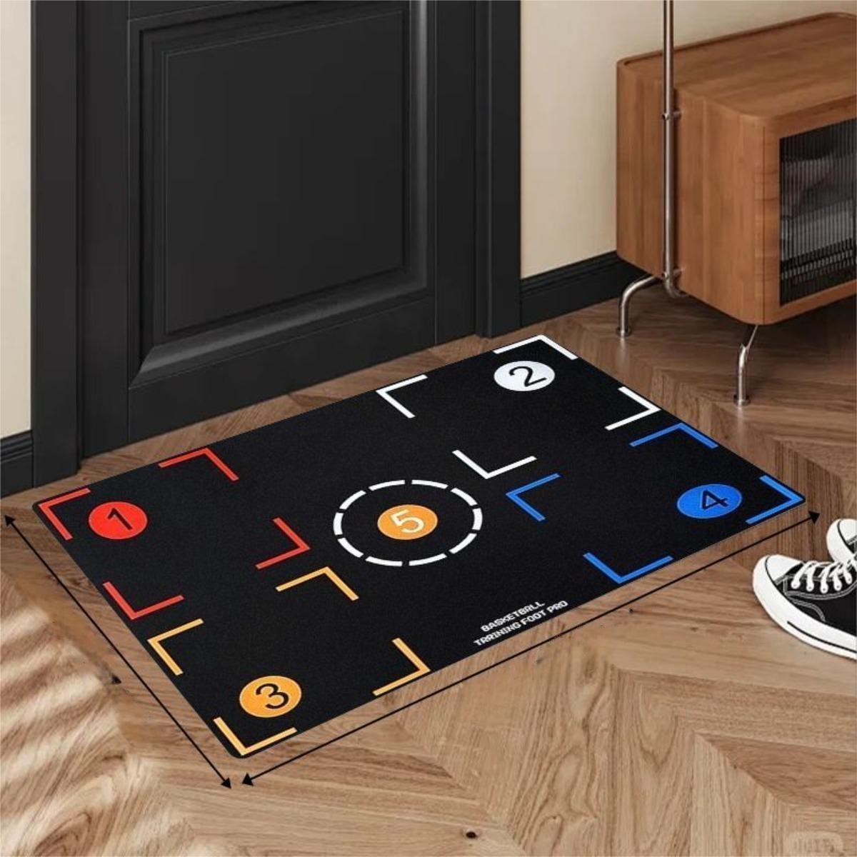 Black Basketball Training Carpet Mat Rug Home Decoration Skill Practice Floor Mat Player Movement Non Slip Home Welcome Mat 40cm x 60cm
Black Basketball Training Carpet Mat Rug Home Decoration Skill Practice Floor Mat Player Movement Non Slip Home Welcome Mat 40cm x 60cm