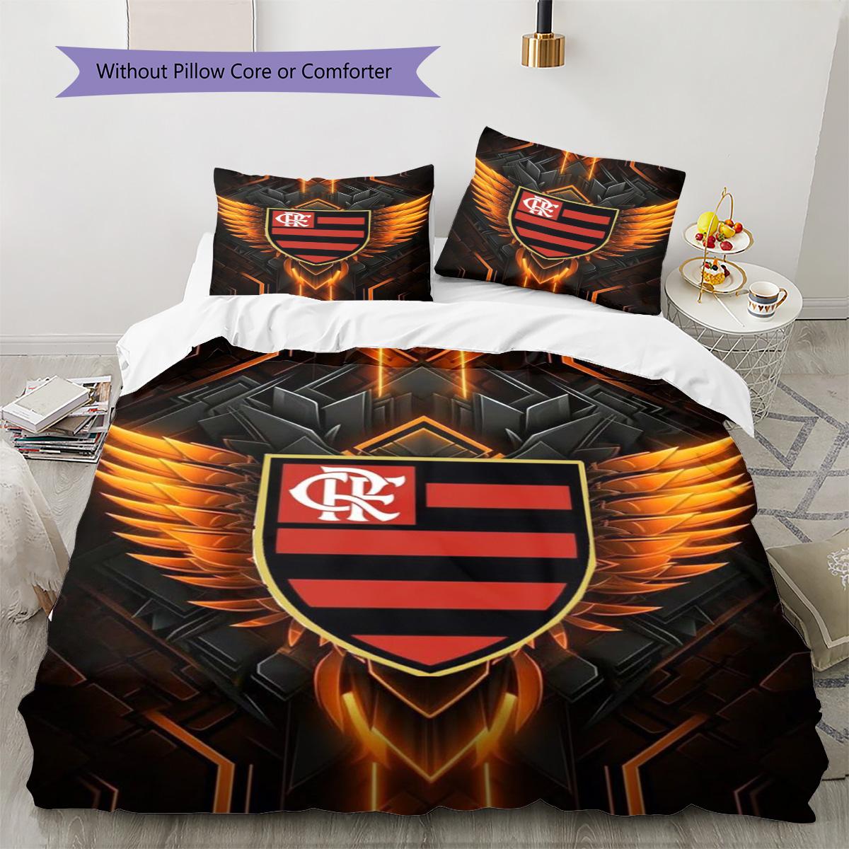 CR Flamengo Pattern Bedding Quilt Set Quilt Cover Pillowcase Home Decoration Birthday Gift (1 * duvet cover + 2 * pillowcase, without core) 135x200cm
CR Flamengo Pattern Bedding Quilt Set Quilt Cover Pillowcase Home Decoration Birthday Gift (1 * duvet cover + 2 * pillowcase, without core) 135x200cm