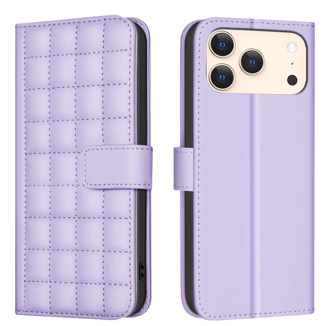 For iPhone 17 Pro Leather Case BINFEN COLOR Square Grid Wallet Stand Phone Cover Purple
For iPhone 17 Pro Leather Case BINFEN COLOR Square Grid Wallet Stand Phone Cover Purple
