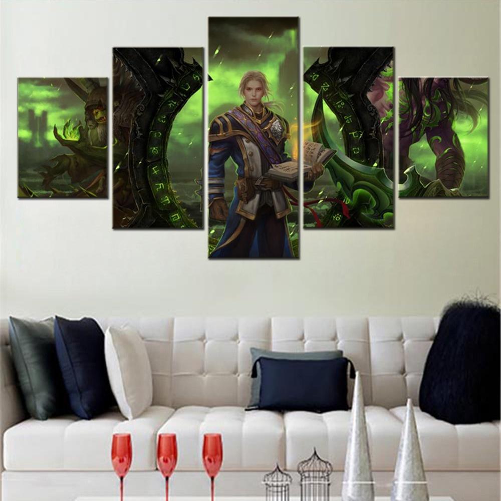 5 Piece Canvas Wall Arts Game Poster Painting World Of Warcraft Wallpaper Modular Picture Print Home Decor For Living Room Mural 20x35 20x45 20x55cm
5 Piece Canvas Wall Arts Game Poster Painting World Of Warcraft Wallpaper Modular Picture Print Home Decor For Living Room Mural 20x35 20x45 20x55cm