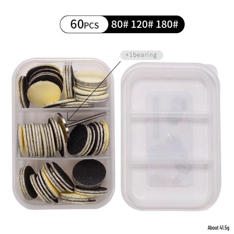 Nail and Foot Sanding Pad Set for Dead Skin and Callus Removal 60 Sand Pieces + 1 Bearing per Box
Nail and Foot Sanding Pad Set for Dead Skin and Callus Removal 60 Sand Pieces + 1 Bearing per Box
