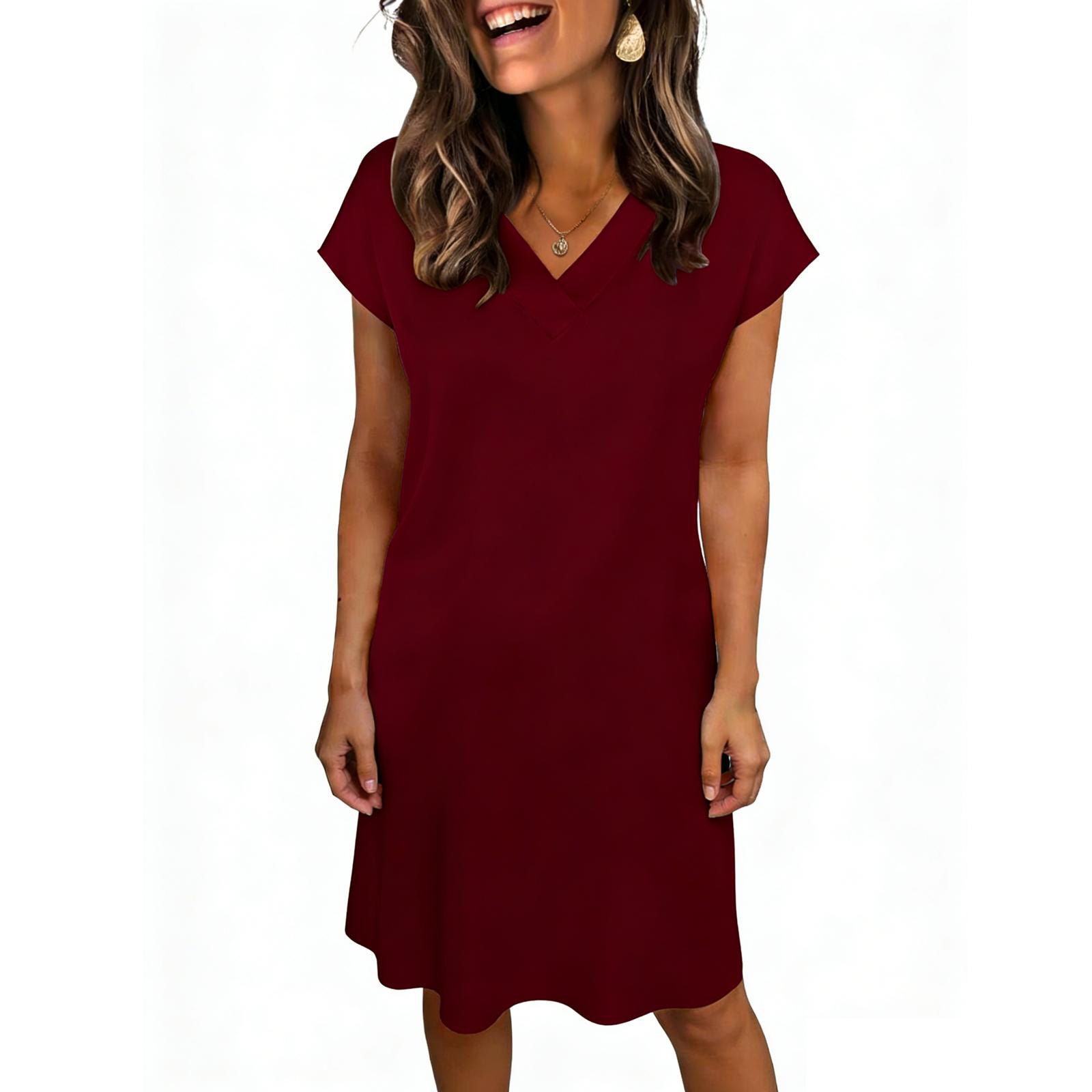 Women s Short Sleeve Beach Dress Casual Dress 140 синій
Women s Short Sleeve Beach Dress Casual Dress 140 синій