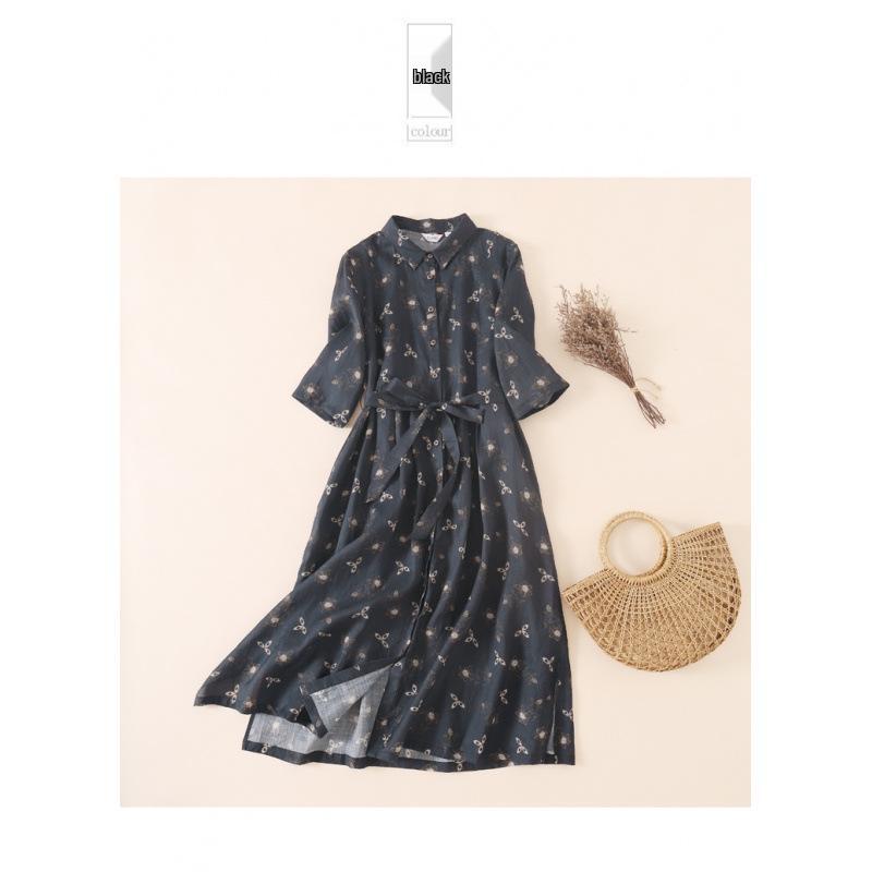 Plus Size Women s French Floral Ramie Shirt Dress - Summer 2026 Collection M (Below 110 jin) чорний
Plus Size Women s French Floral Ramie Shirt Dress - Summer 2026 Collection M (Below 110 jin) чорний
