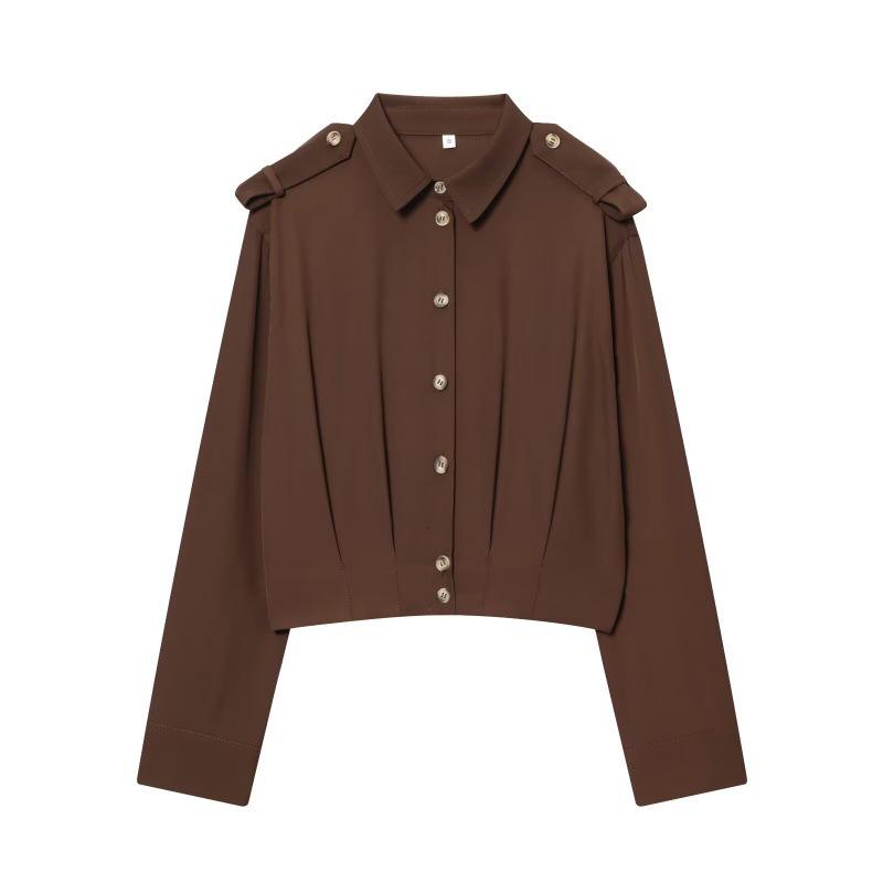 2025 Elegant European & American Style Women s Fashion Shirt with Shoulder Strap Decoration Large
2025 Elegant European & American Style Women s Fashion Shirt with Shoulder Strap Decoration Large