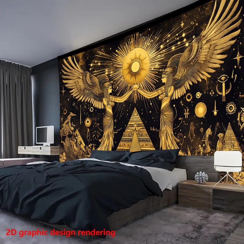 VIKAMA Mythical Egyptian Art Tapestry Trendy Wall Accent Suitable For Bedroom Study Studio Bohemian Style Home Decor Cloth 74x94cm(29x37in)
VIKAMA Mythical Egyptian Art Tapestry Trendy Wall Accent Suitable For Bedroom Study Studio Bohemian Style Home Decor Cloth 74x94cm(29x37in)