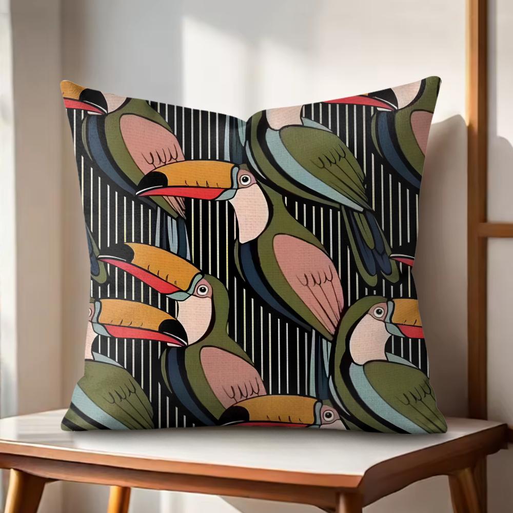Toucan Cushion Cover Natural Linen Organic Fabric DoubleSided Printing Couch Pillow Covers Home Decor Gift 30cmx30cm
Toucan Cushion Cover Natural Linen Organic Fabric DoubleSided Printing Couch Pillow Covers Home Decor Gift 30cmx30cm