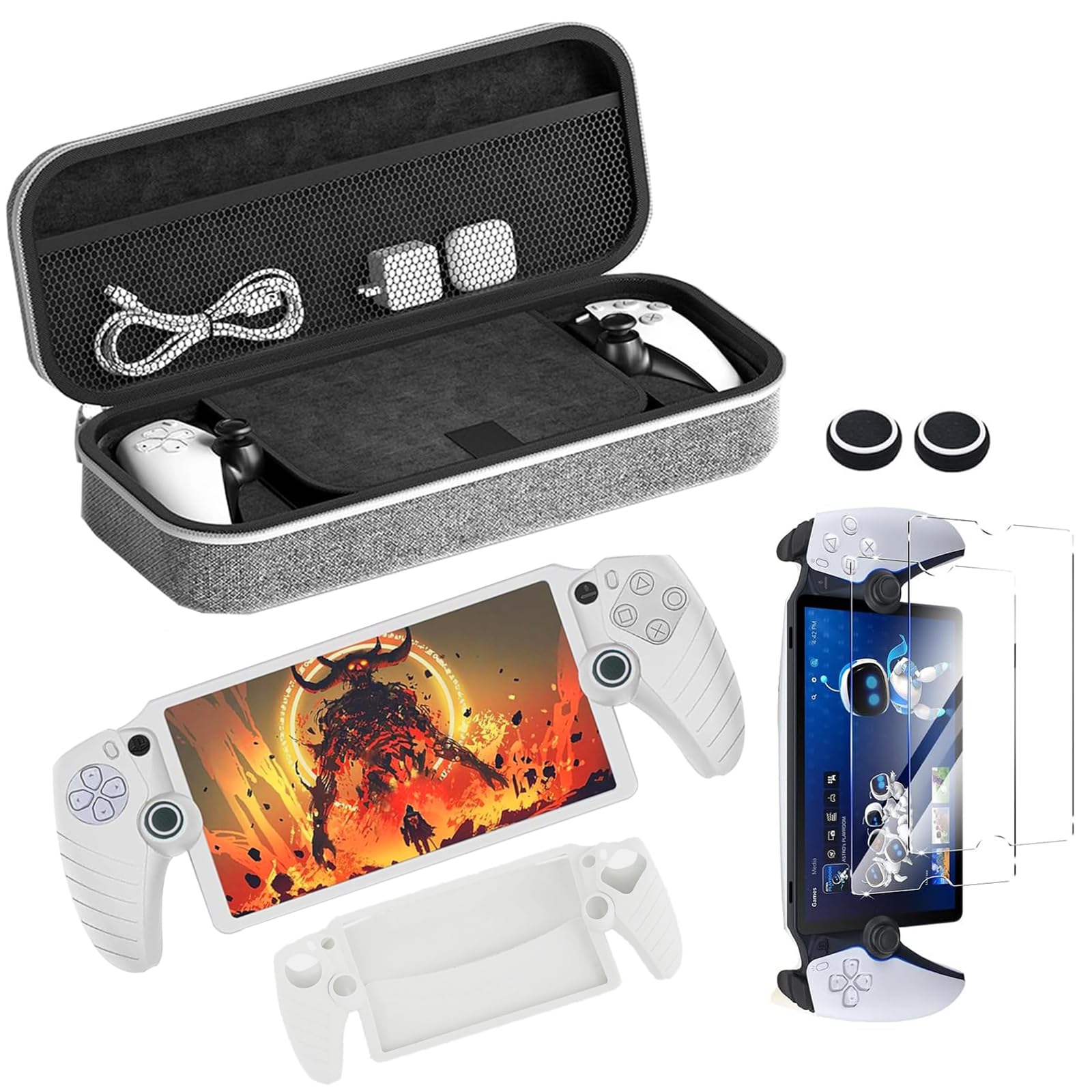 Storage case for PS Portal arrival Lwuckbarrt for Playstation Portal storage bag protective cover for PS Portal thumb cap for PS Portal glass film for
Storage case for PS Portal arrival Lwuckbarrt for Playstation Portal storage bag protective cover for PS Portal thumb cap for PS Portal glass film for
